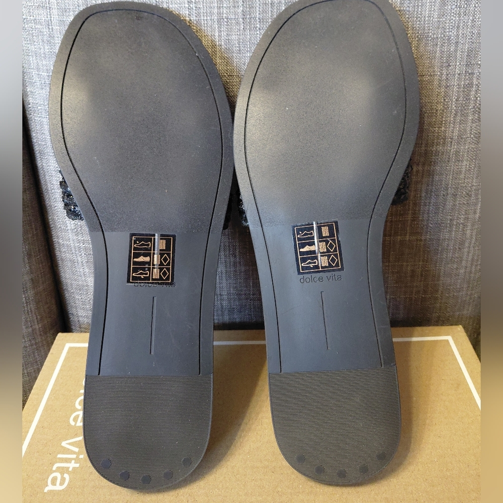 Dolce Vita Black Women's Slide Sandals SIZE 10 - Picture 6 of 6